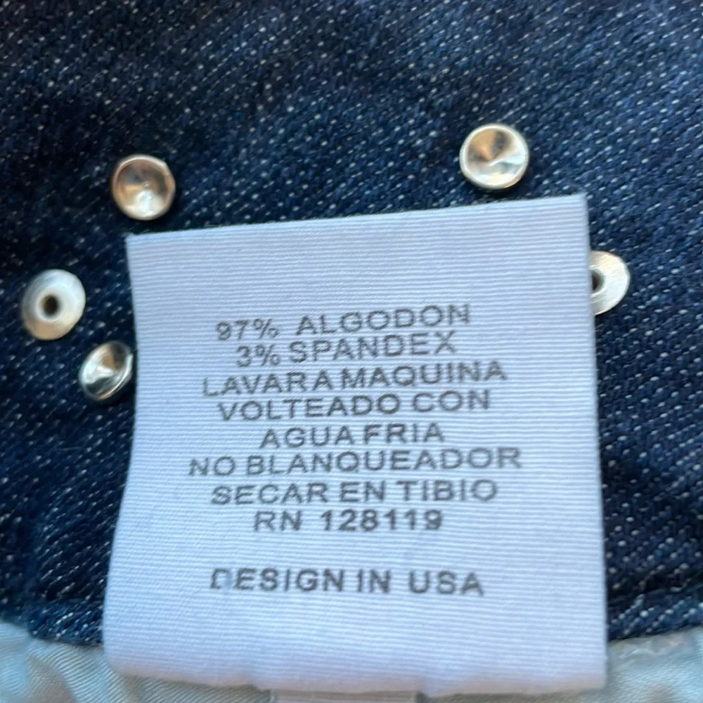 Grace in LA Low Rise Embellished Waisted Jeans. Waist Size 30. Size 11.